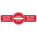 Identity Group EXIT Only, Do Not Enter 8635